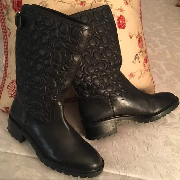 Vintage Coach Black Boot - Picture 3 of 8
